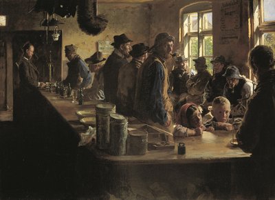 At the Victuallers When There is No Fishing by Peder Severin Krøyer